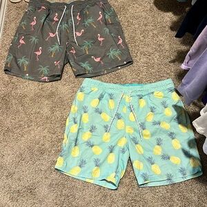 We are selling good fellow swim trunks they are both sized large.